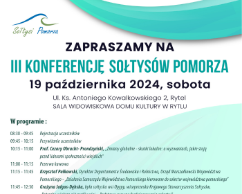 III Konferencja Sołtysów Pomorza już 19.10.2024!